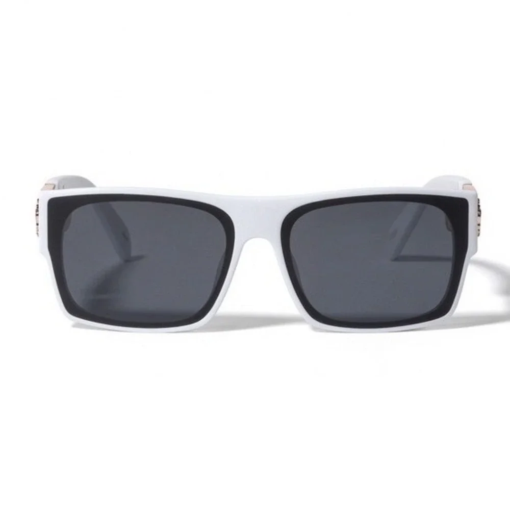Sunglasses Men Summer Festival Rap Fashion Modern Greek Key Lion Medallion 2026